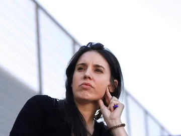 Irene Montero en un acto electoral en Barcelona Irene Montero en un acto electoral en Barcelona