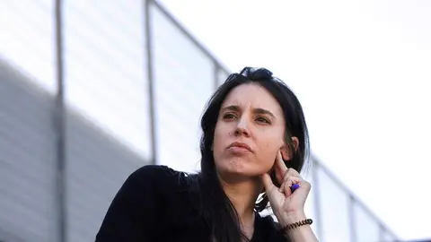 Irene Montero en un acto electoral en Barcelona Irene Montero en un acto electoral en Barcelona