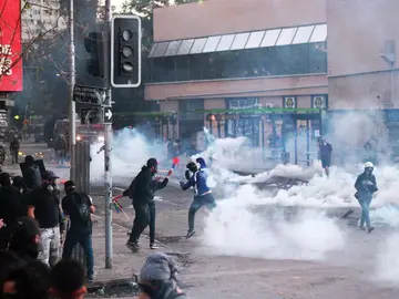 Imagen de las protestas en Chile Imagen de las protestas en Chile