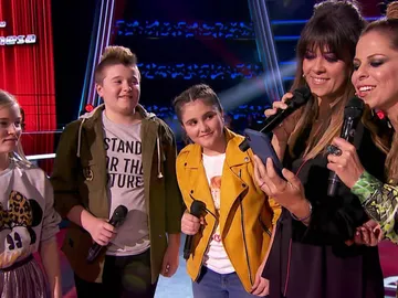 Tres talents, junto a Vanesa Martín y Pastora Soler, 'contaminan' el plató de dulzura y talento en las Batallas de 'La Voz Kids' Tres talents, junto a Vanesa Martín y Pastora Soler, 'contaminan' el plató de dulzura y talento en las Batallas de 'La Voz Kids'