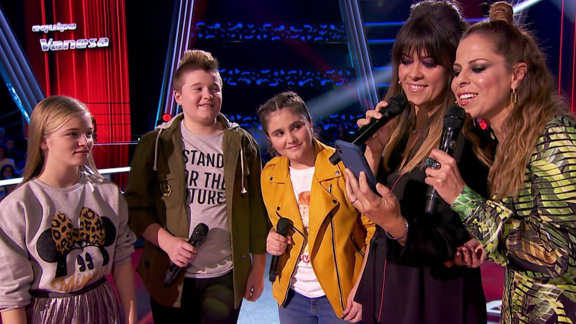 Tres talents, junto a Vanesa Mart&iacute;n y Pastora Soler, 'contaminan' el plat&oacute; de dulzura y talento en las Batallas de 'La Voz Kids'
