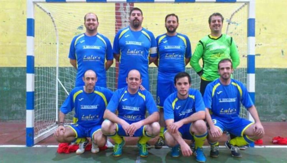 Los integrantes del Baíña de fútbol sala
