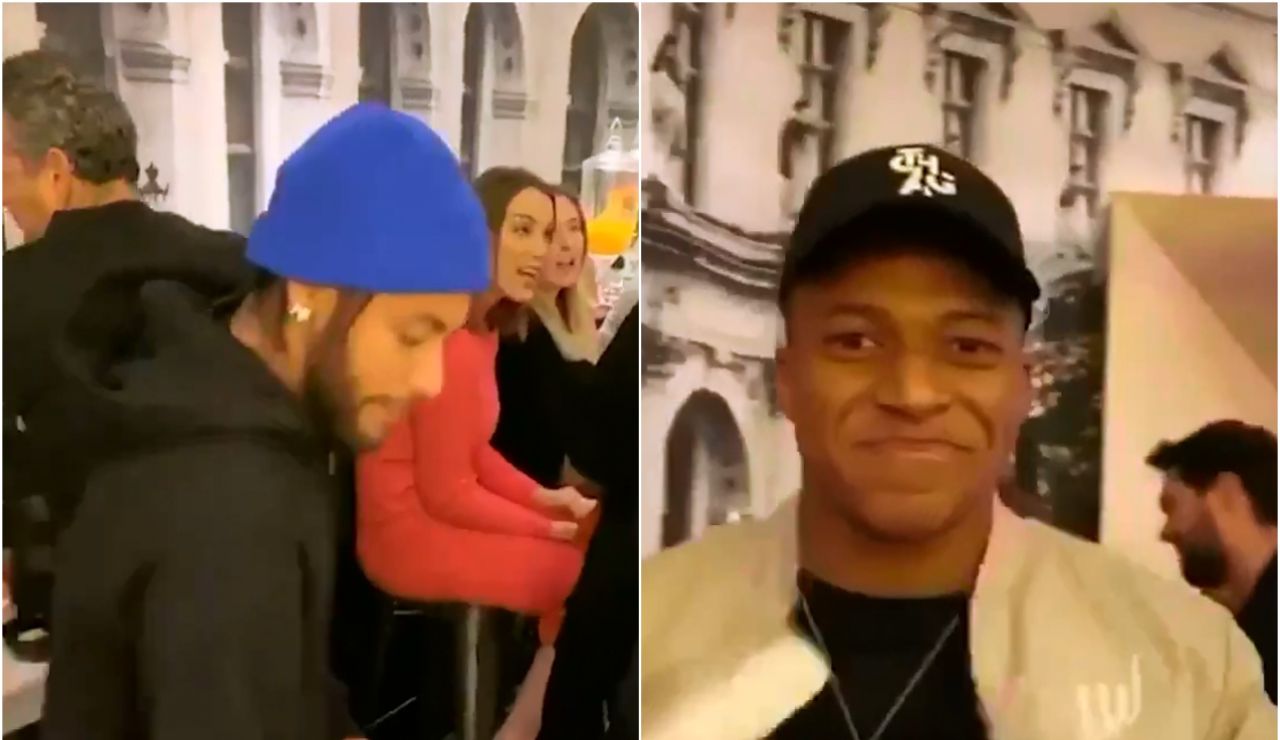 Neymar y Mbappé en su reto de basket Neymar y Mbappé en su reto de basket