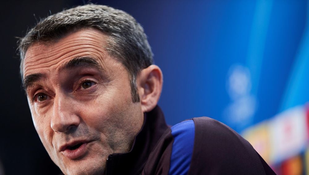 Ernesto Valverde, en rueda de prensa
