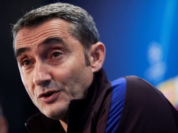 Ernesto Valverde, en rueda de prensa