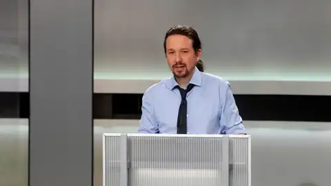 El candidato de Unidas Podemos Pablo Iglesias El candidato de Unidas Podemos Pablo Iglesias