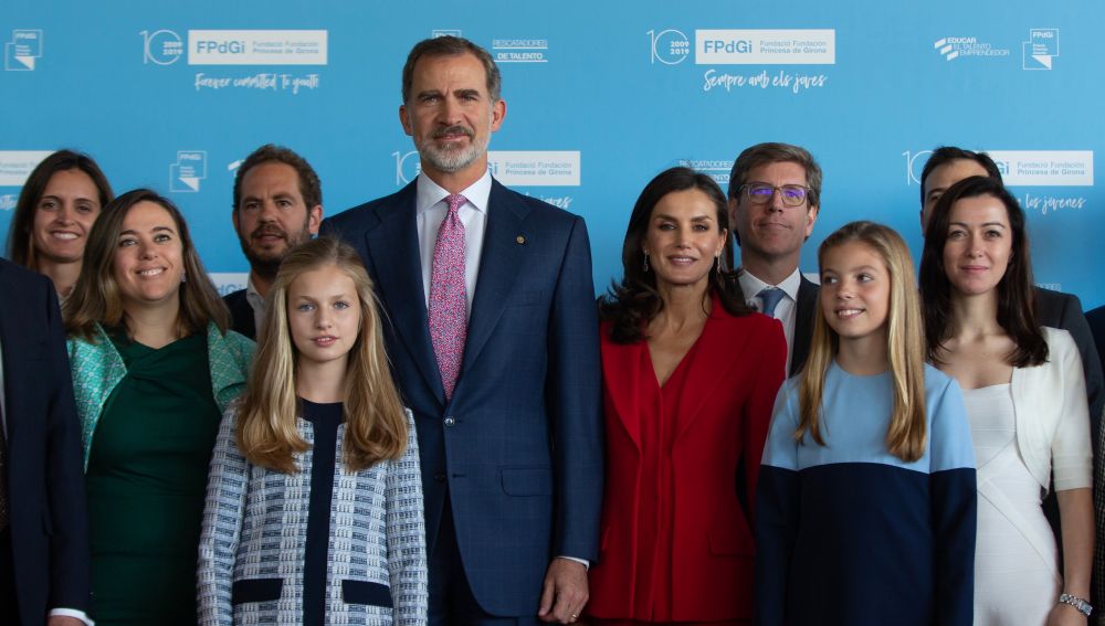 La Familia Real antes de los Premios Princesa de Girona
