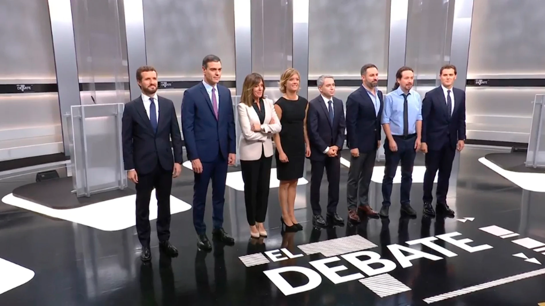 Elecciones generales 2019: Candidatos y moderadores del Debate electoral a cinco Elecciones generales 2019: Candidatos y moderadores del Debate electoral a cinco