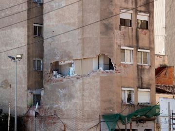 Edificio afectado por aluminosis en Badalona