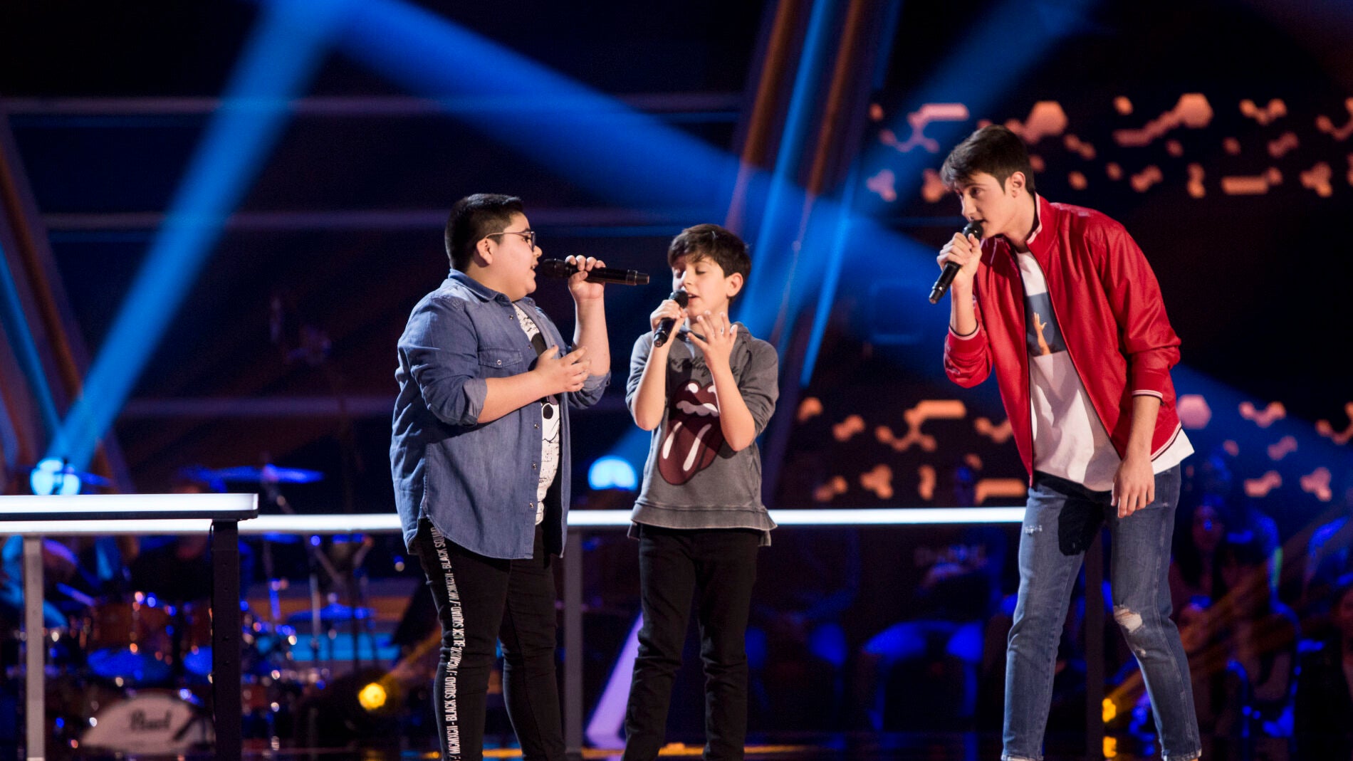 Marcos Balmori, Pablo Castiñeira y Alan Brizuela cantan ‘Peces de ciudad’ en las Batallas de ‘La Voz Kids’ 