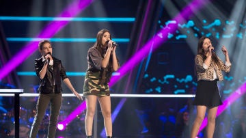 Lucie Labays, Marta Berl&iacute;n y Ahlam Akourrih cantan &lsquo;Perfect&rsquo; en las Batallas de &lsquo;La Voz Kids&rsquo;