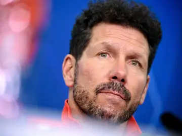 Simeone, en rueda de prensa Simeone, en rueda de prensa