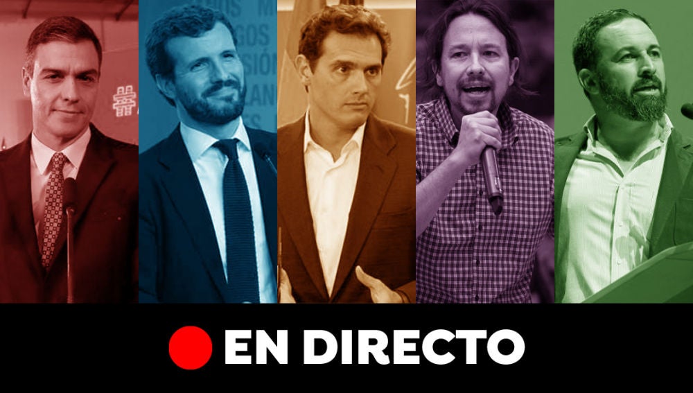 Elecciones generales 2019, en directo: Última hora de los candidatos y la campaña electoral