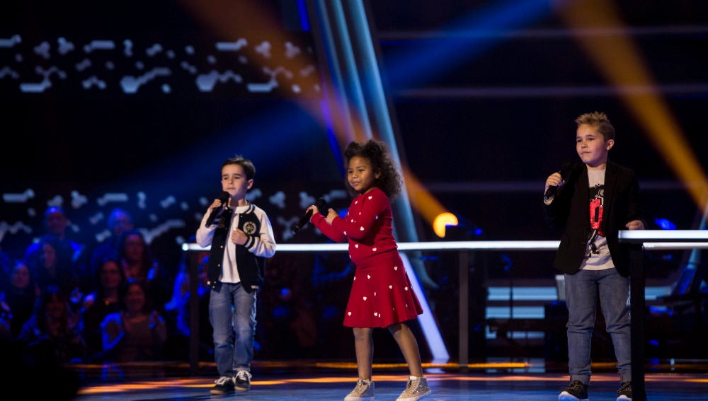 Yolaini Viñas, Abel Bernal y Daniel García cantan ‘El mejor momento’ en las Batallas de ‘La Voz Kids’