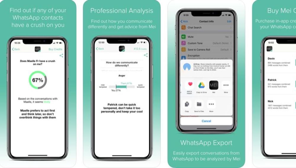 Mei, la app que te ayuda a saber las intenciones de tu contacto de Whatsapp