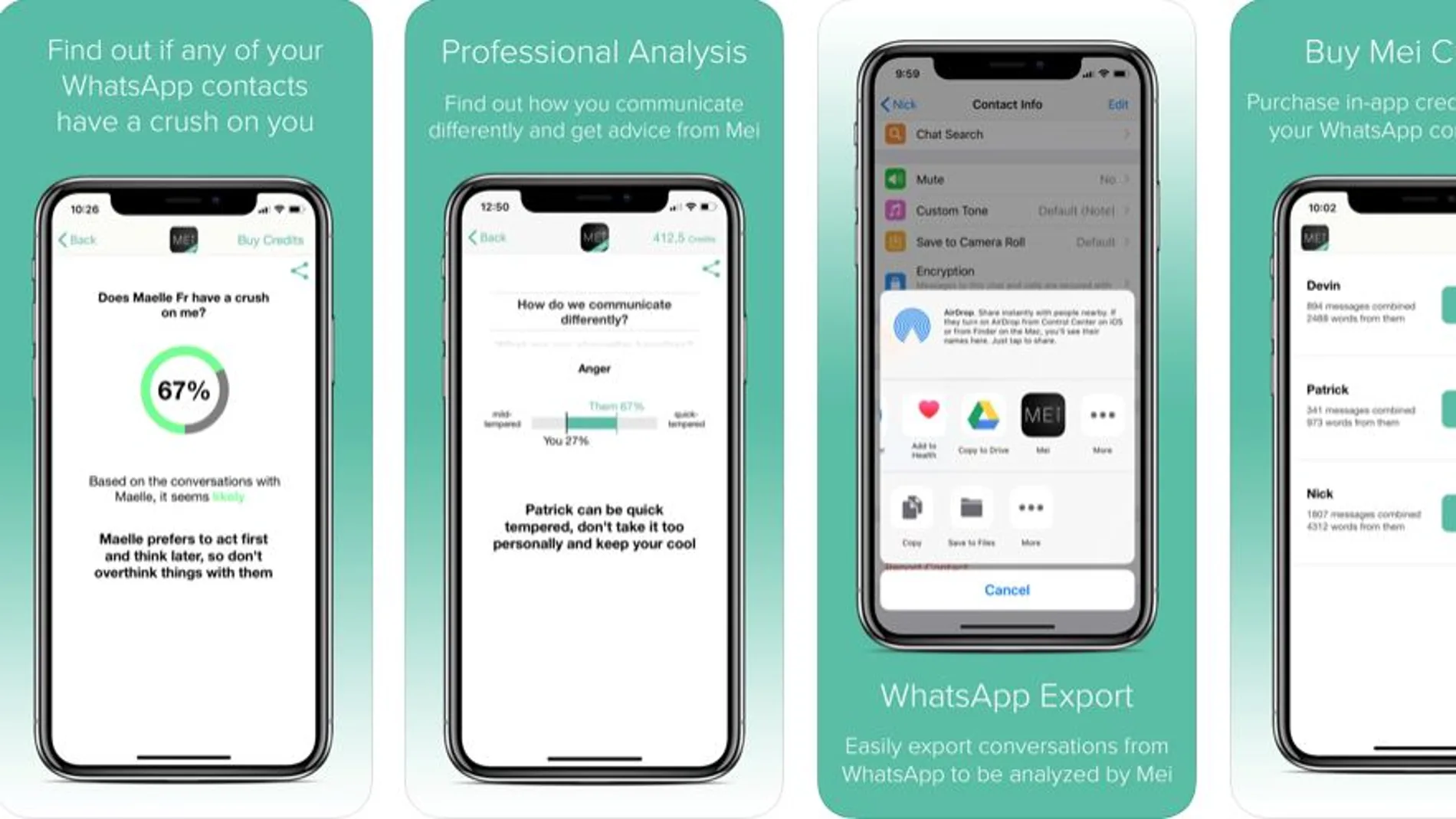 Mei, la app que te ayuda a saber las intenciones de tu contacto de Whatsapp Mei, la app que te ayuda a saber las intenciones de tu contacto de Whatsapp