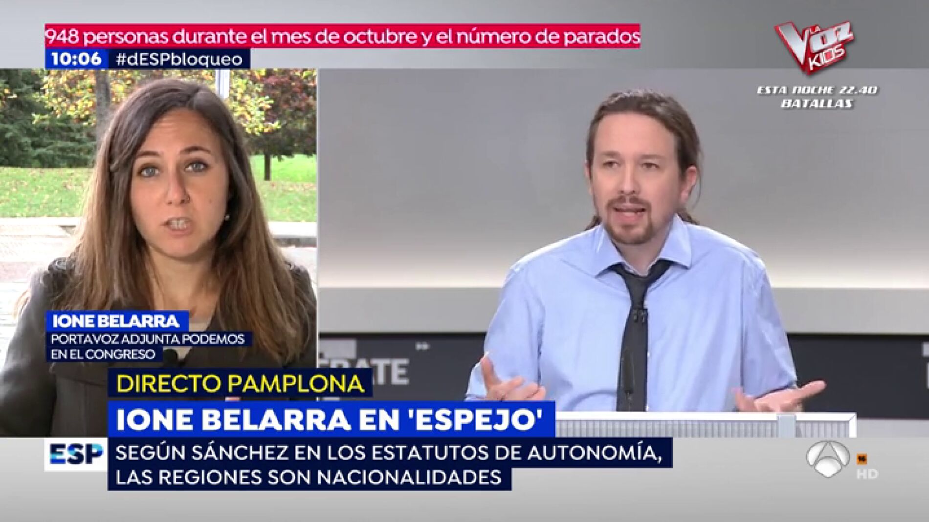 Ione Belarra.