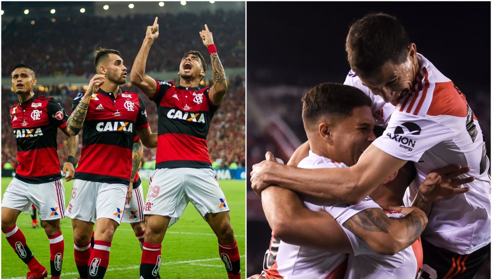 River Plate y Flamengo en un partido