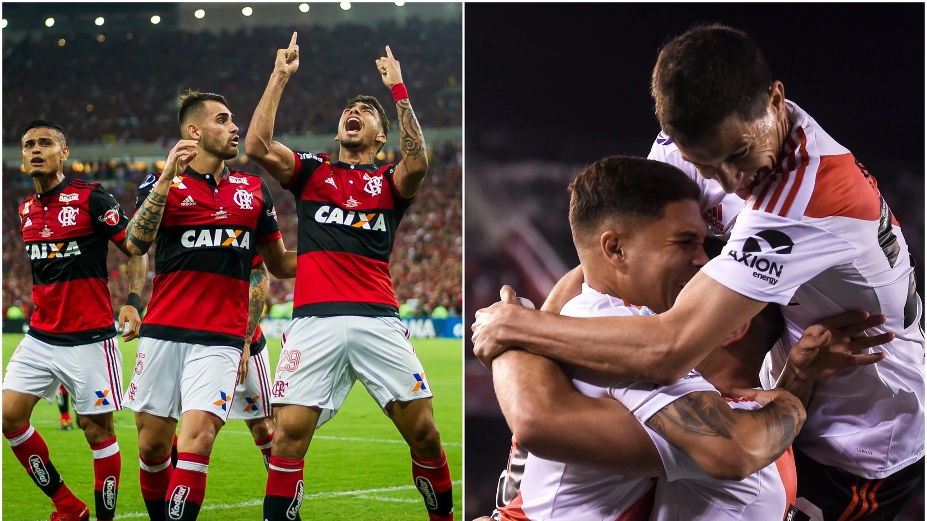 River Plate y Flamengo en un partido River Plate y Flamengo en un partido