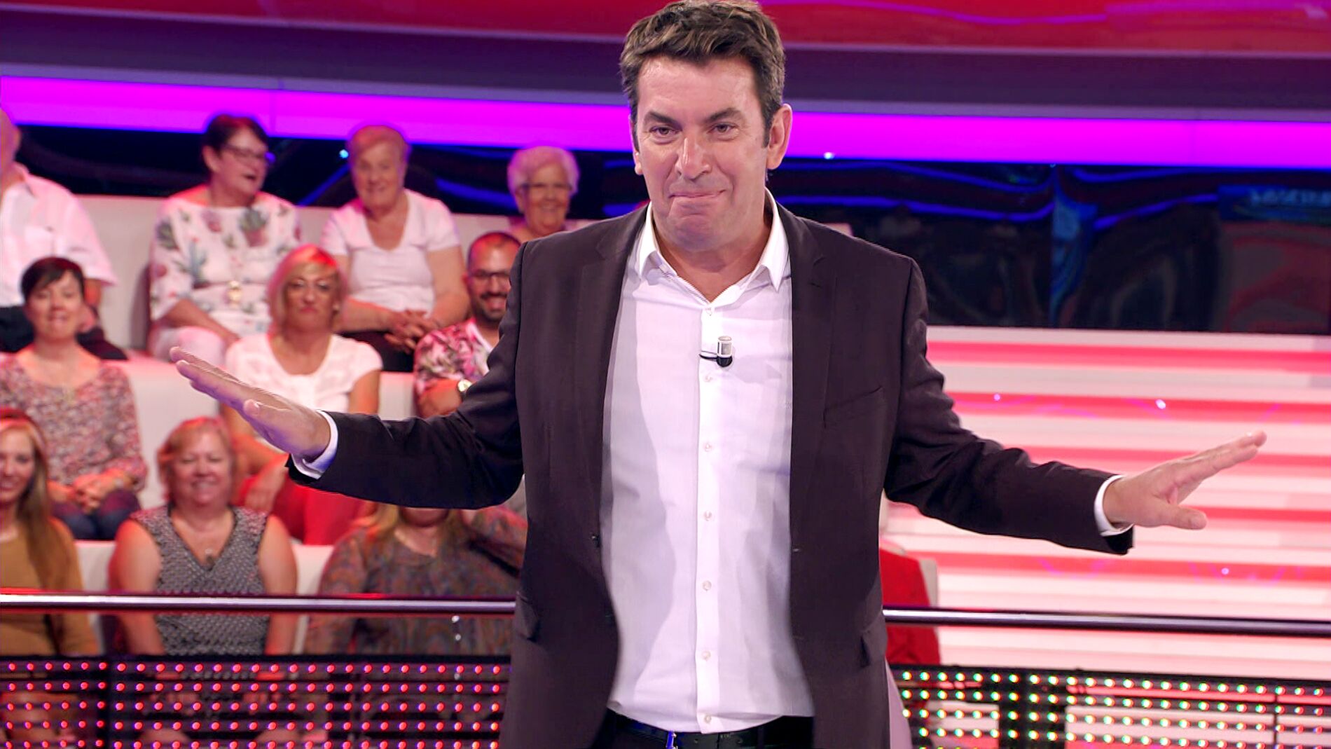 La reacci&oacute;n de Arturo Valls cuando una concursante de '&iexcl;Ahora caigo!' revela que la llaman 'Tetis'