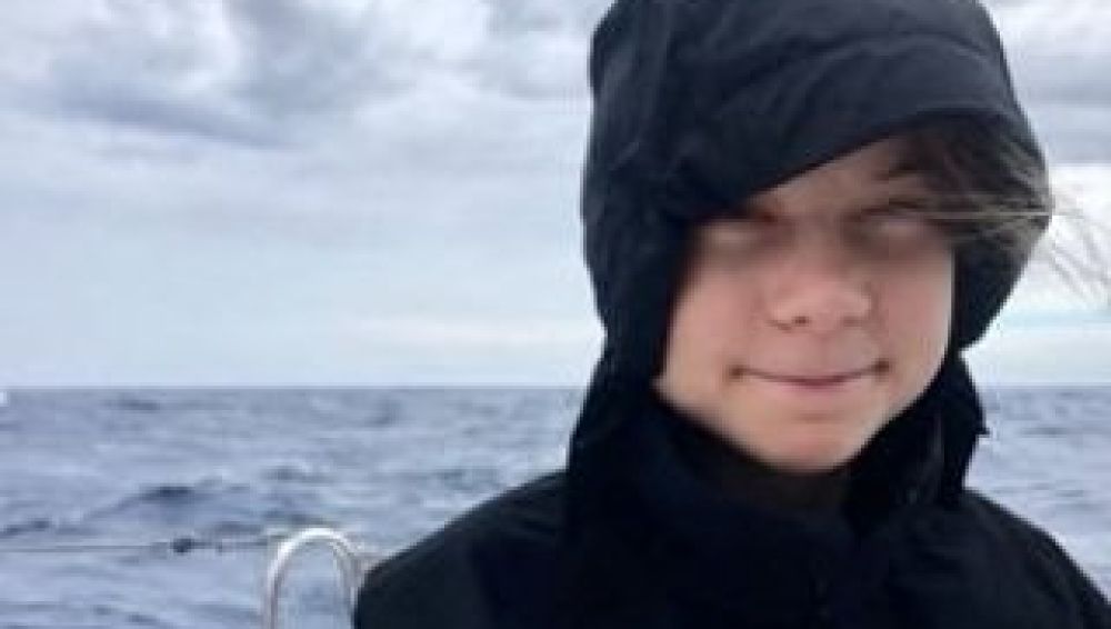Greta Thunberg en su quinto día de travesía