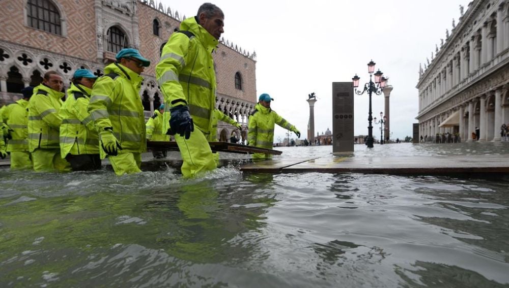 Imagen de las inundaciones en Venecia (Archivo)