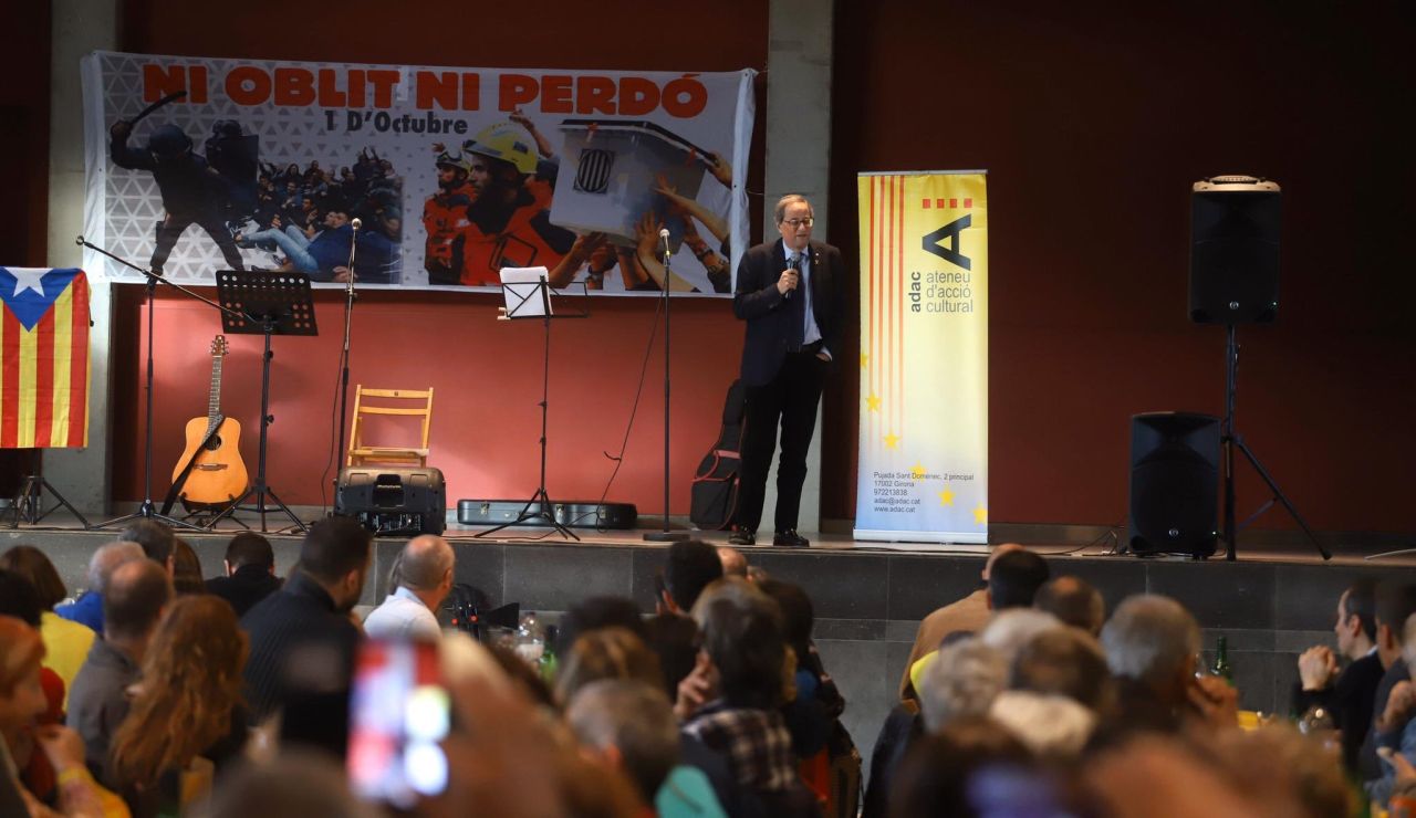 Quim Torra en un acto en Girona