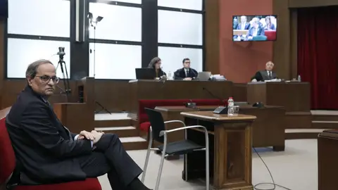 Quim Torra, president de la Generalitat, durante el juicio por desobediencia Quim Torra, president de la Generalitat, durante el juicio por desobediencia