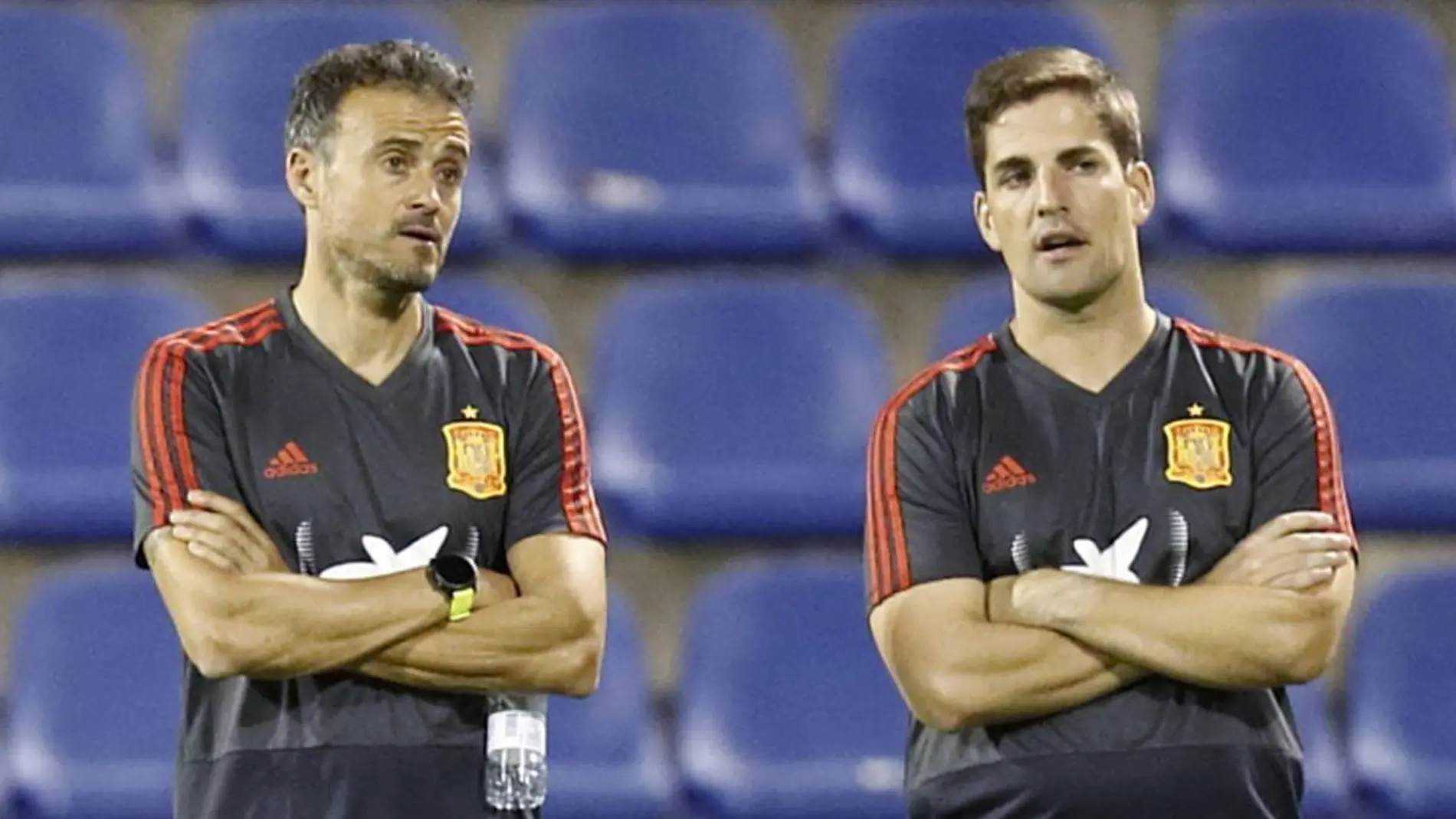 Robert Moreno y Luis Enrique, en la Selección Robert Moreno y Luis Enrique, en la Selección