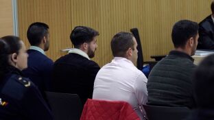 Los miembros de 'La Manada' en el juicio por el caso de Pozoblanco