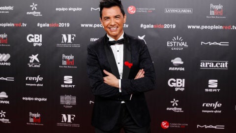 David Civera durante la Gala People in Red 