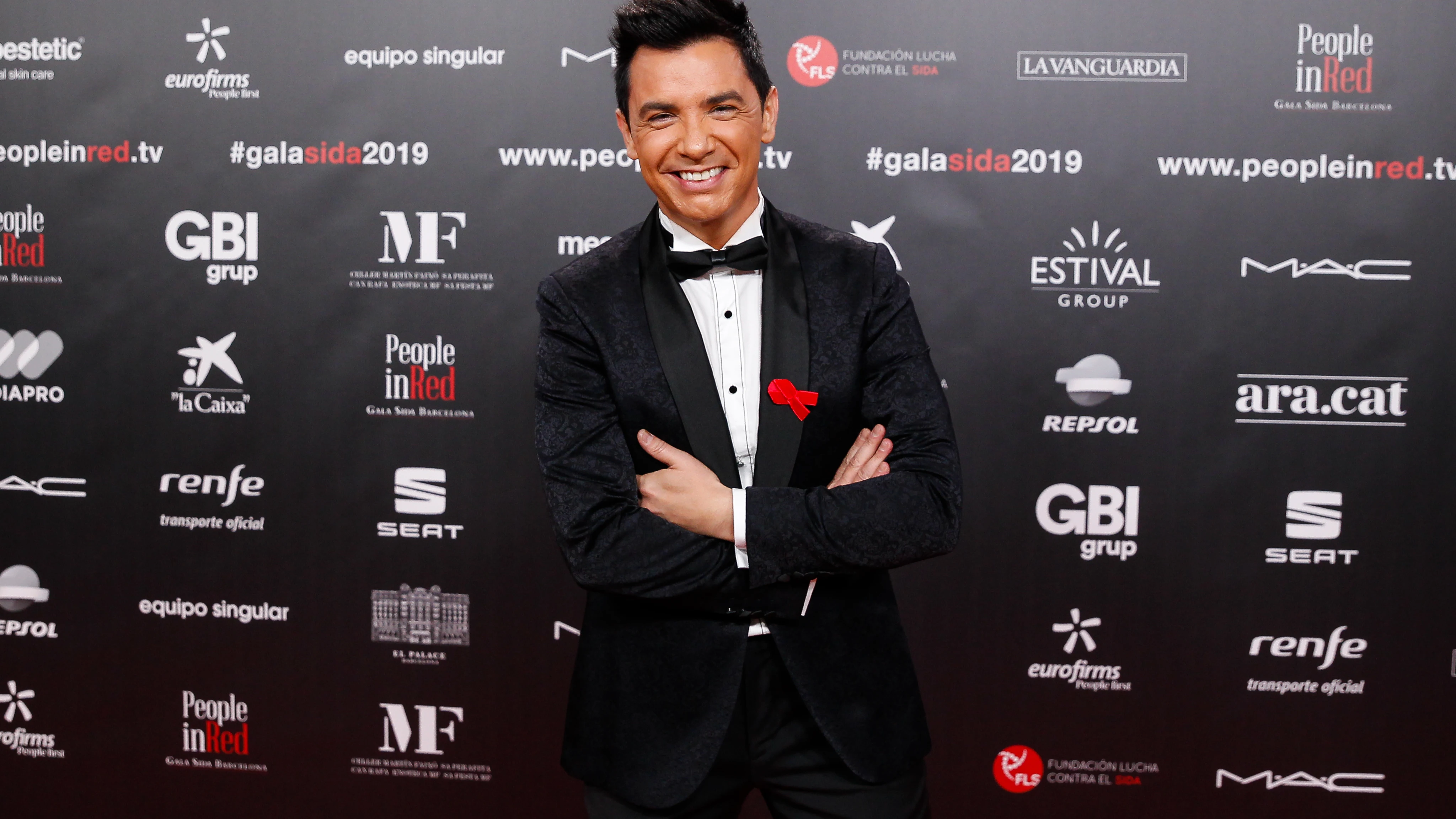 David Civera durante la Gala People in Red 