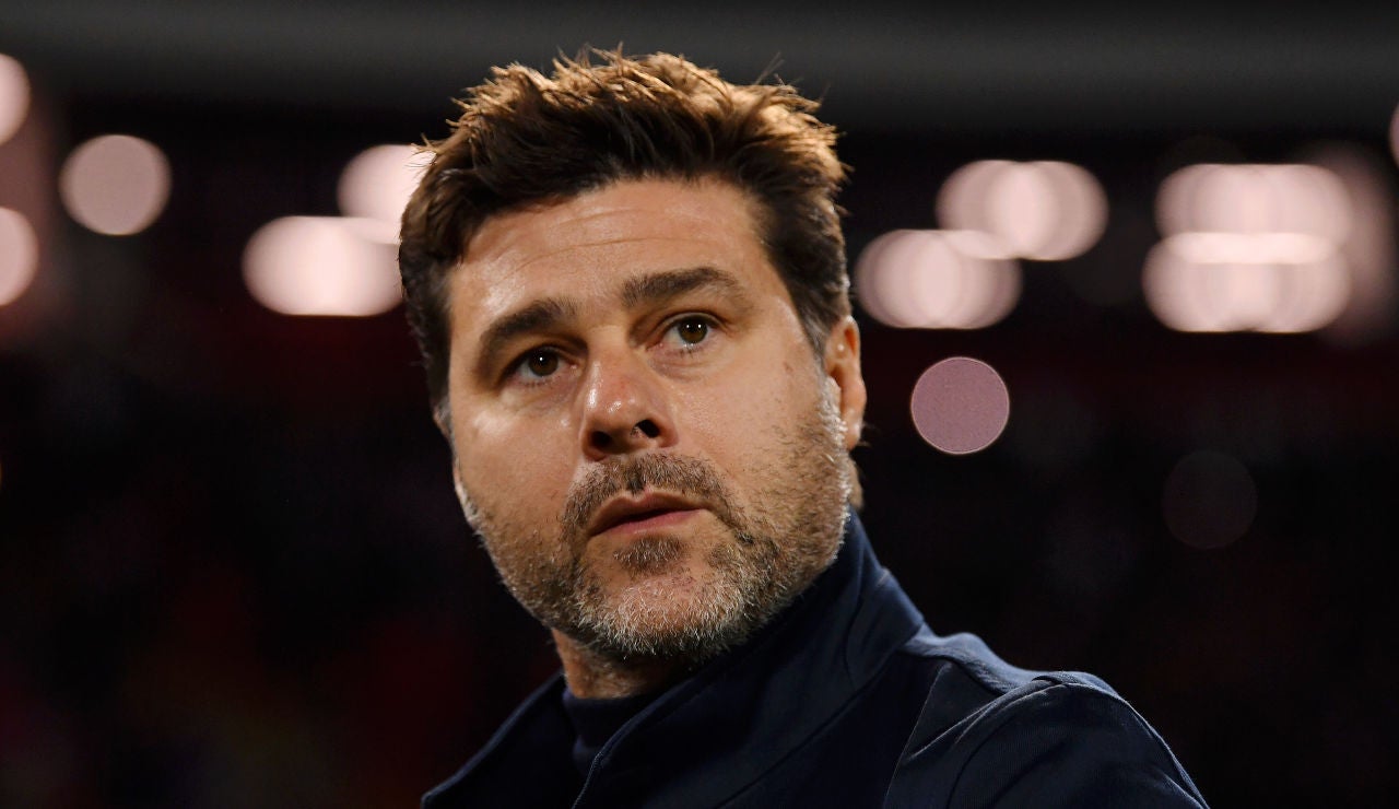 Mauricio Pochettino, en un partido del Tottenham