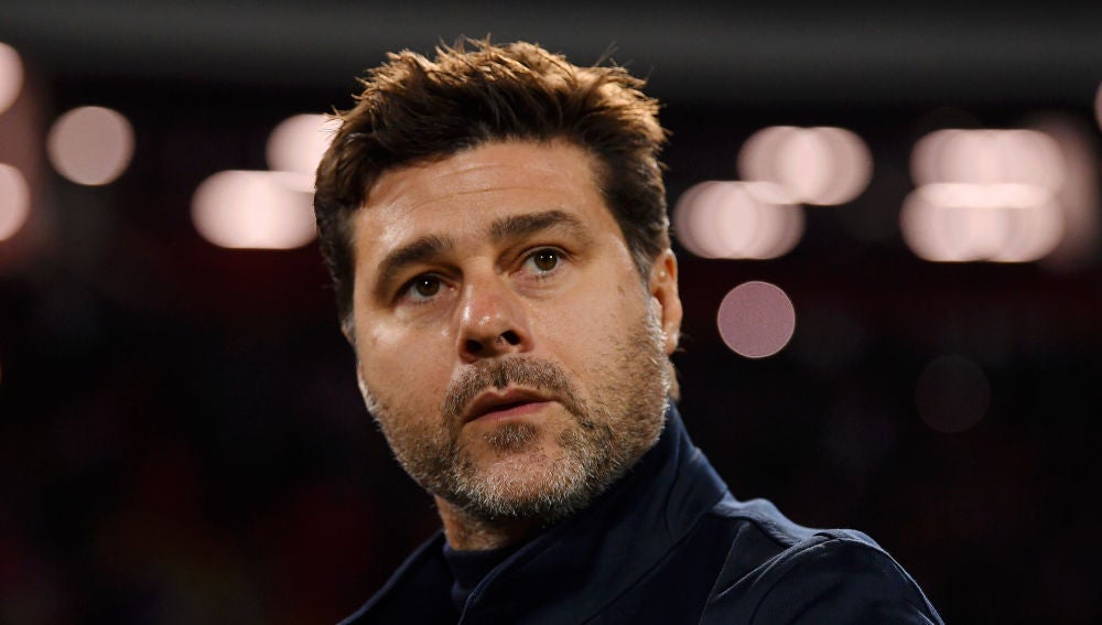 Mauricio Pochettino, en un partido del Tottenham