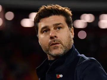Mauricio Pochettino, en un partido del Tottenham Mauricio Pochettino, en un partido del Tottenham