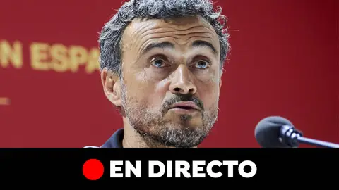 Luis Enrique en rueda de prensa Luis Enrique en rueda de prensa