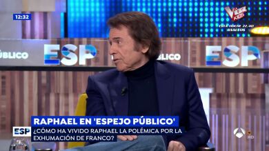 El Raphael más personal opina sobre Vox, Franco y el Gobierno: 