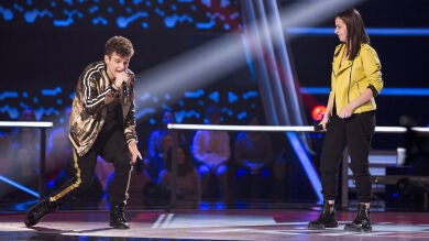 Arkano dedica un rap improvisado a Alba Aguilar en los Asaltos de ‘La Voz Kids’