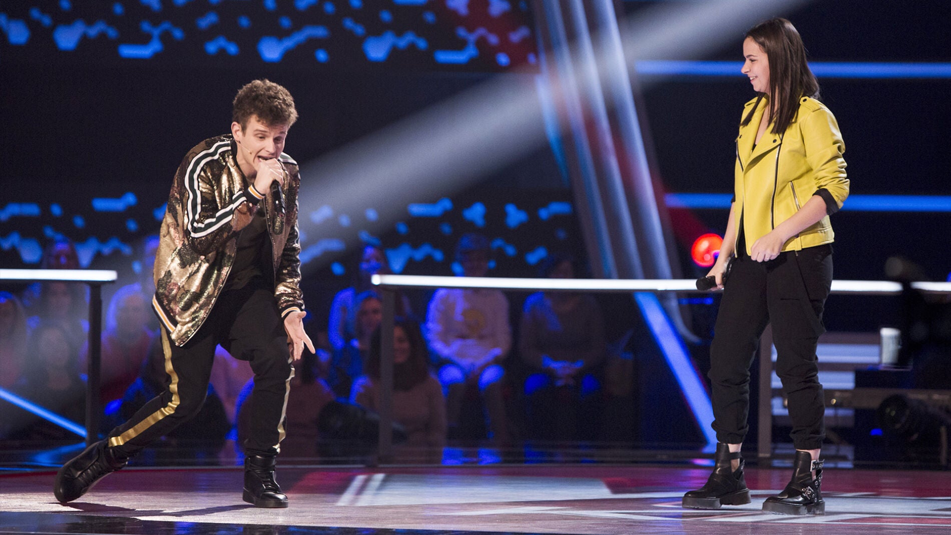 Arkano dedica un rap improvisado a Alba Aguilar en los Asaltos de ‘La Voz Kids’