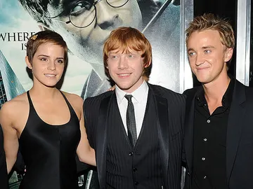 Emma Watson, Rupert Grint y Tom Felton Emma Watson, Rupert Grint y Tom Felton