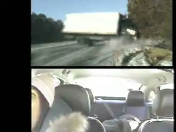 Momento del accidente en Illinois Momento del accidente en Illinois