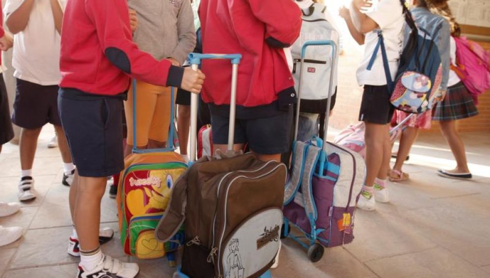 Escolares en un colegio