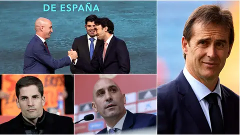 Los protagonistas de la etapa de Rubiales al frente de la RFEF Los protagonistas de la etapa de Rubiales al frente de la RFEF