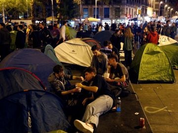 Vista de la concentración convocada por los CDR 