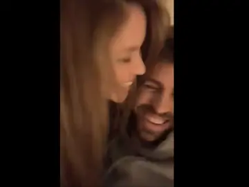 La alegría de Shakira y Piqué La alegría de Shakira y Piqué