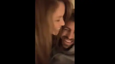 La alegría de Shakira y Piqué La alegría de Shakira y Piqué