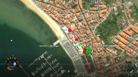 Recorrido del móvil de Diana Quer Recorrido del móvil de Diana Quer
