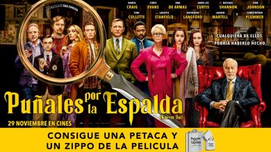 CONCURSO: Consigue una petaca y un Zippo con 'Puñales por la espalda', la nueva película de Chris Evans