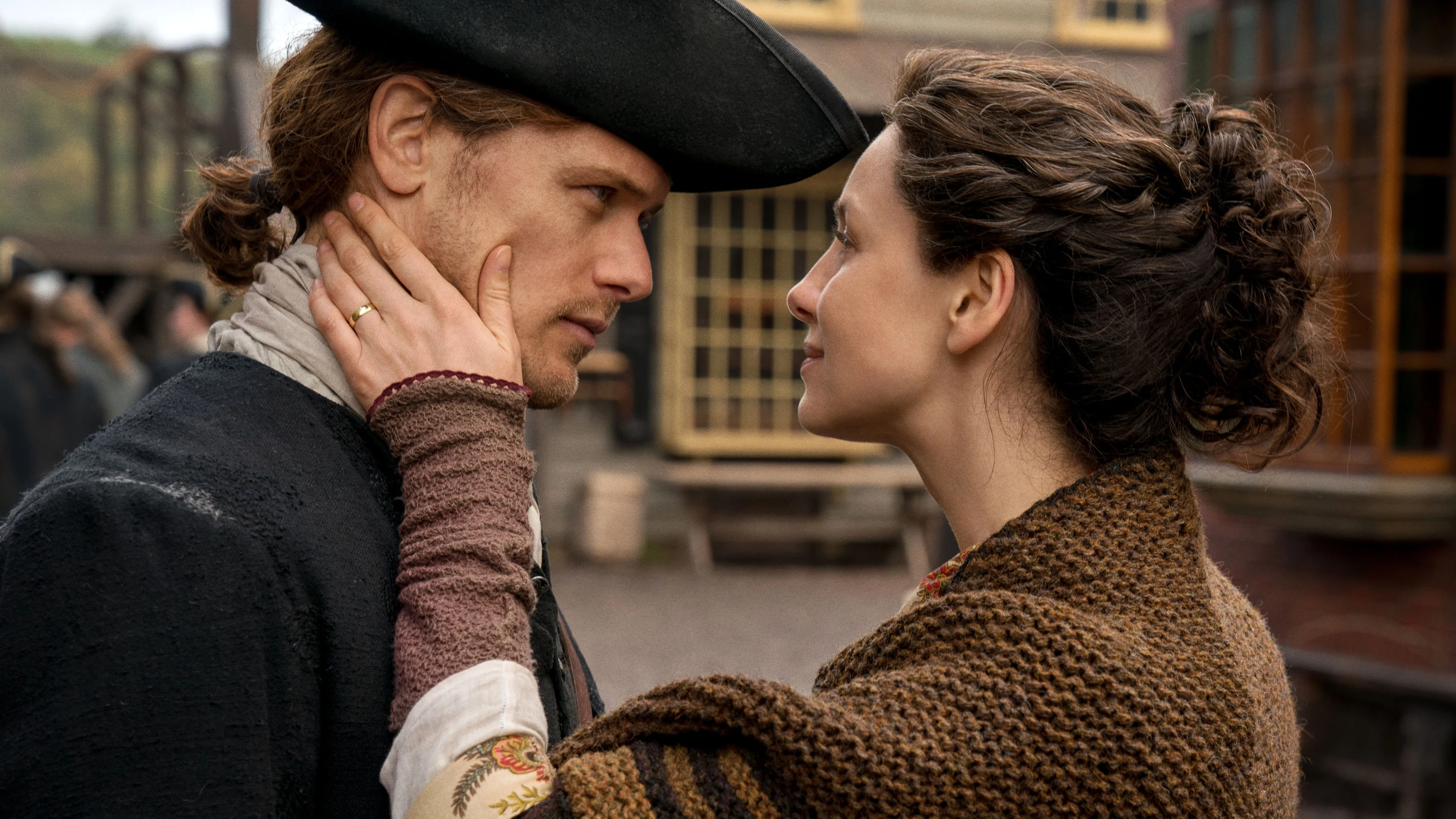 Sam Heughan y Caitriona Balfe en 'Outlander' Sam Heughan y Caitriona Balfe en 'Outlander'