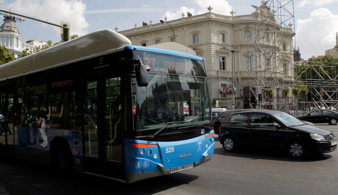 Un autobús de la EMT en Madrid Un autobús de la EMT en Madrid